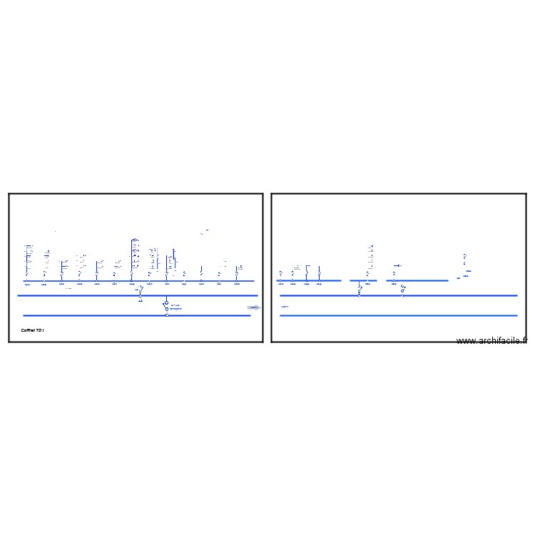Comité du lait Schémat unifilaire Coffret  TD   I. Plan de 0 pièce et 0 m2