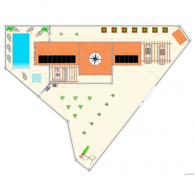 TERRAIN COMPLET FINAL DECO SANS T PV. Plan de 0 pièce et 0 m2