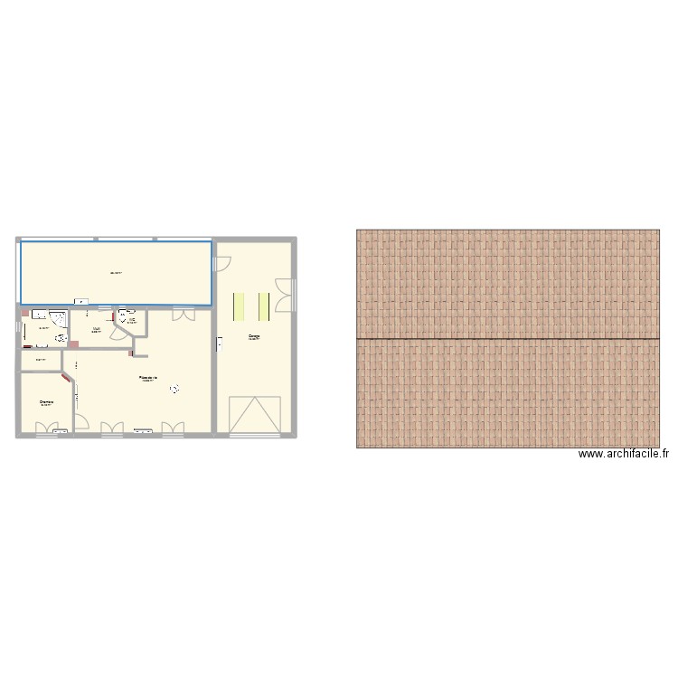 projet 6 sans meuble. Plan de 0 pièce et 0 m2