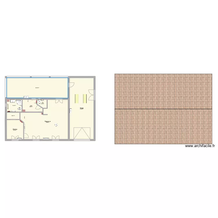 projet 6 sans meuble. Plan de 