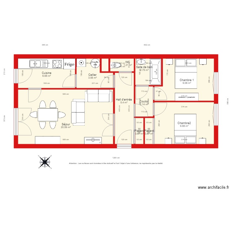 BI 3093. Plan de 0 pièce et 0 m2