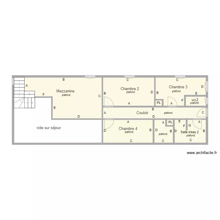 N1 californie . Plan de 