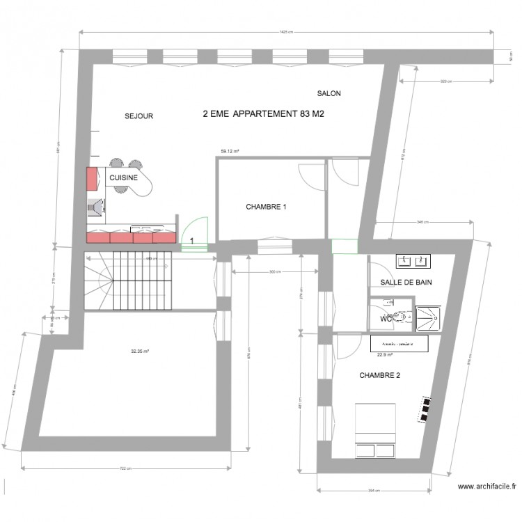 thionville 2 EME ETAGE N. Plan de 0 pièce et 0 m2