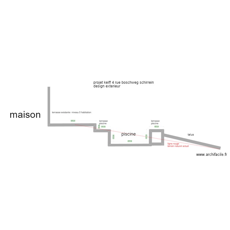 keiff schirrhein. Plan de 0 pièce et 0 m2