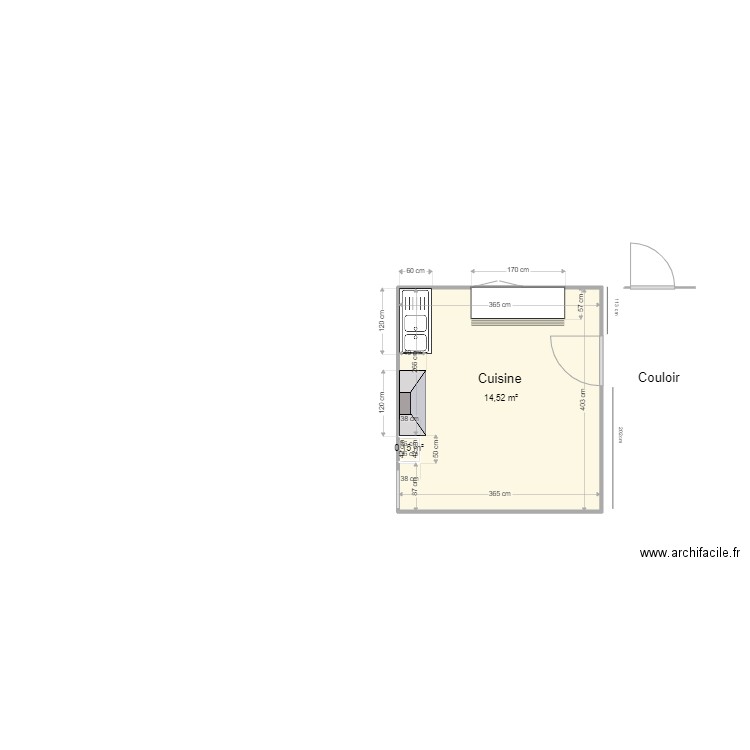 Tignet cuisine. Plan de 0 pièce et 0 m2