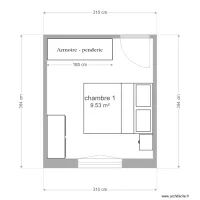 plan chambre 1