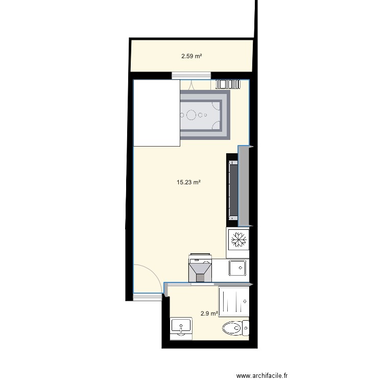 Plan initiale. Plan de 0 pièce et 0 m2