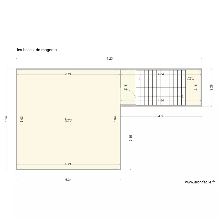 halles magenta. Plan de halles magenta. Plan de