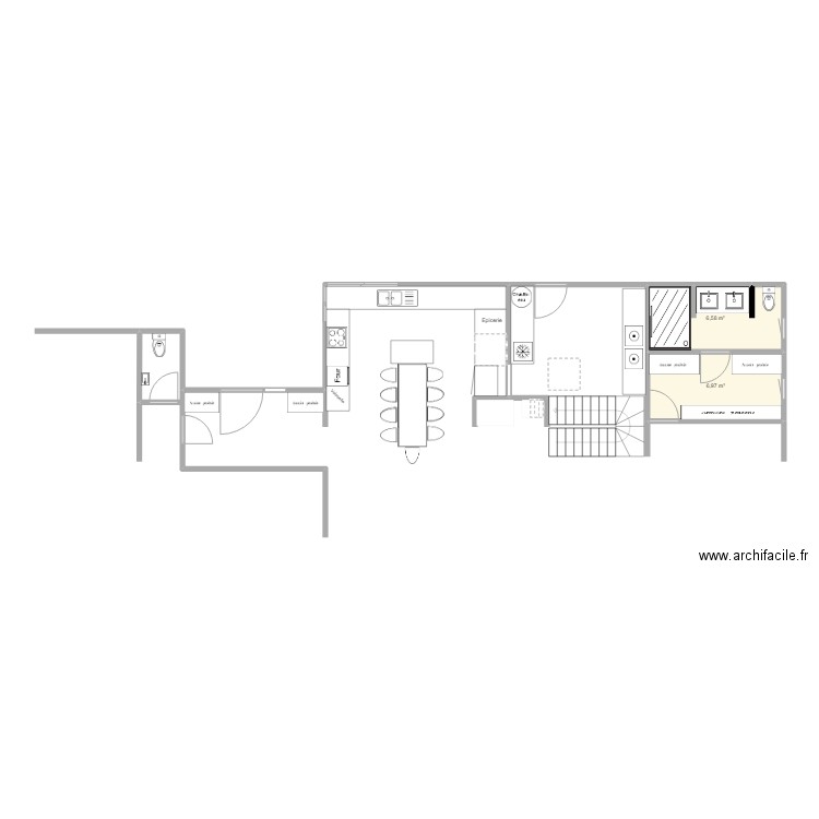 cuisine new. Plan de 0 pièce et 0 m2