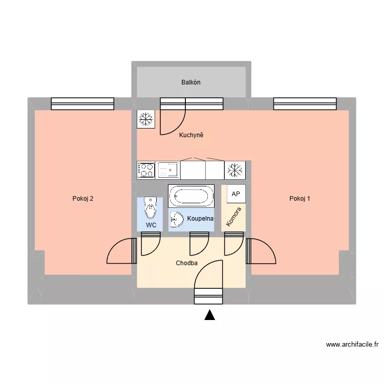 Zemanská 568, byt 8. Plan de 16 et 178 m² Zemanská 568, byt 8. Plan de 16 et 178 m²