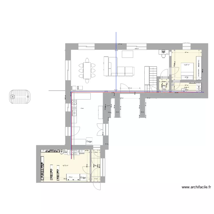 RDC projet X. Plan de 