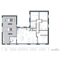 plan maison + prise et meuble 