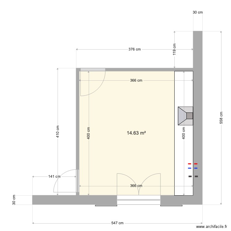 Cuisine Monfort. Plan de 0 pièce et 0 m2