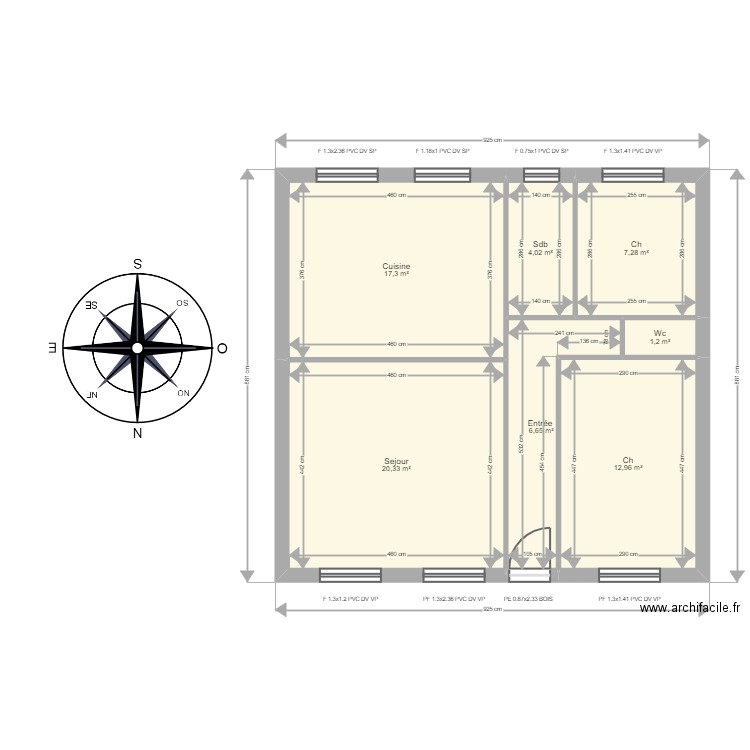 Alexandre - Plan 12 pièces 140 m2 dessiné par Luc Bertolissi