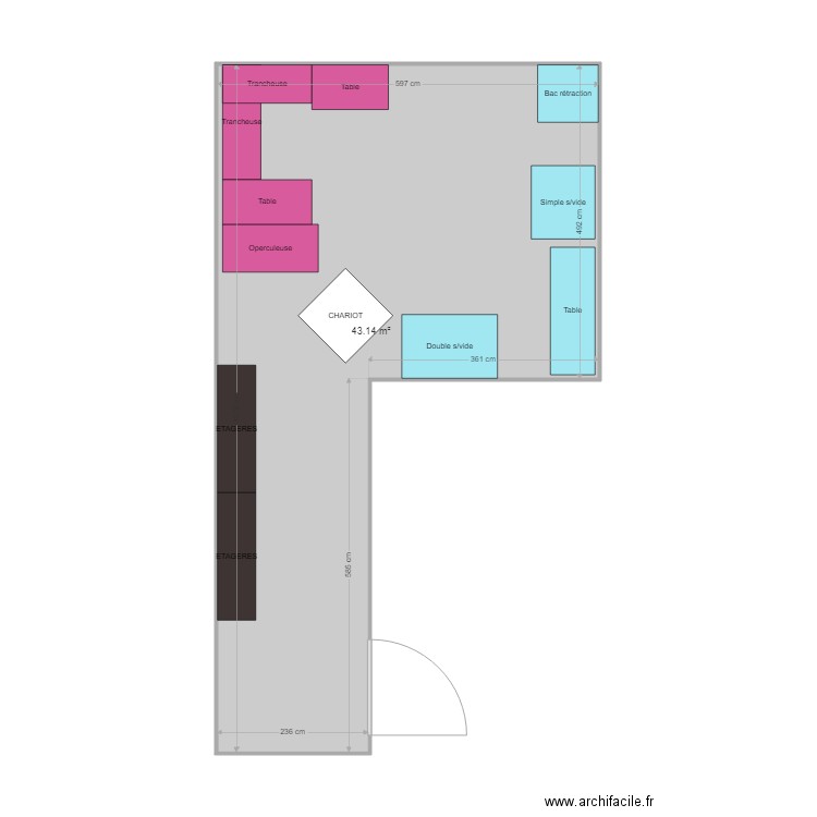 Salle sous vide. Plan de 0 pièce et 0 m2