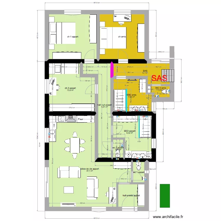   annexe stade 3  appart 2 ch 153  120. Plan de 