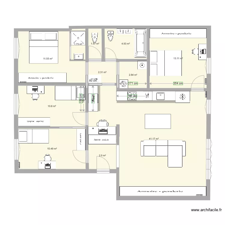 Al&eacute;sia fin. Plan de 