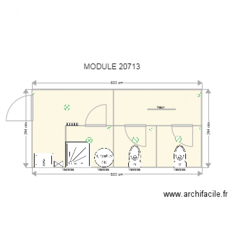 Module 20713. Plan de 0 pièce et 0 m2