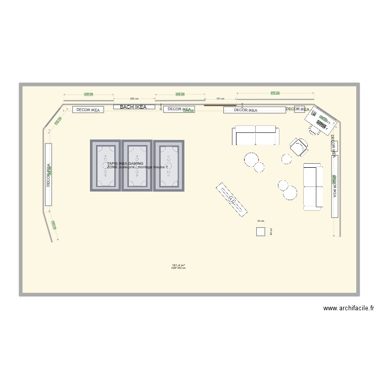 Plateau IKEA HOMEVENT. Plan de 0 pièce et 0 m2