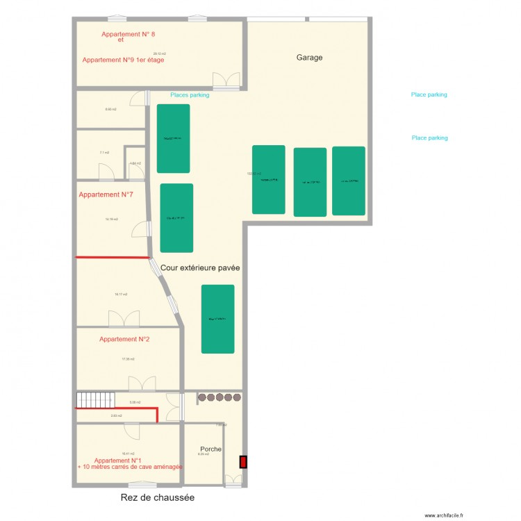 plan de masse brut base montesquieu projections 4. Plan de 0 pièce et 0 m2