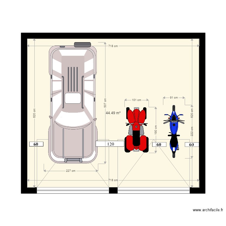 garage 1. Plan de 0 pièce et 0 m2