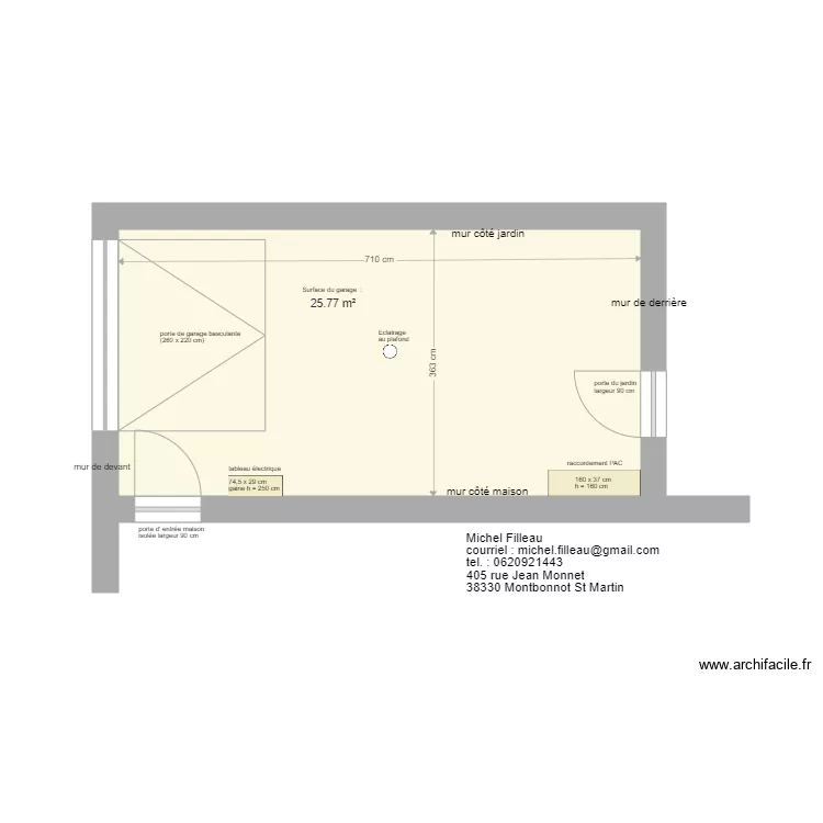 garage_artmonia. Plan de 