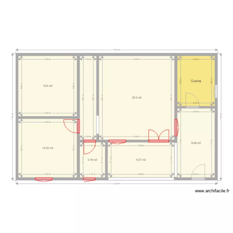 PLAN 2 PIECES. Plan de 