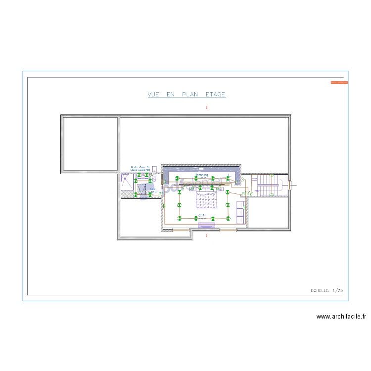 Plan ECL ETAGE . Plan de 0 pièce et 0 m2