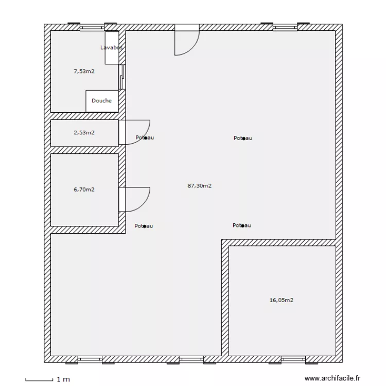 Appart Grane. Plan de 