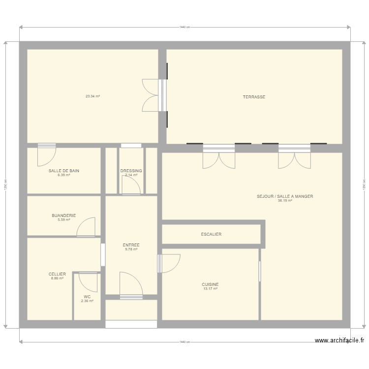 FIZET. Plan de 0 pièce et 0 m2