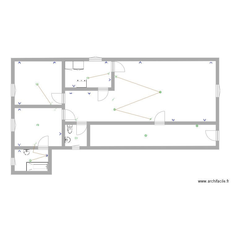 appartement. Plan de 0 pièce et 0 m2