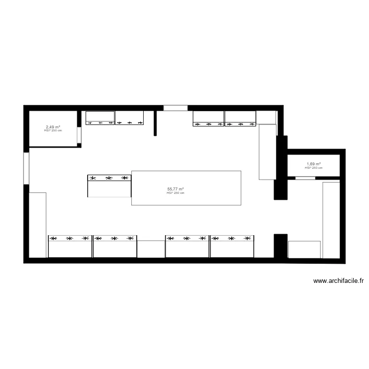 BENGAL SUPER MARCHE AUBERVILLIERS ALIMENTAIRE . Plan de 