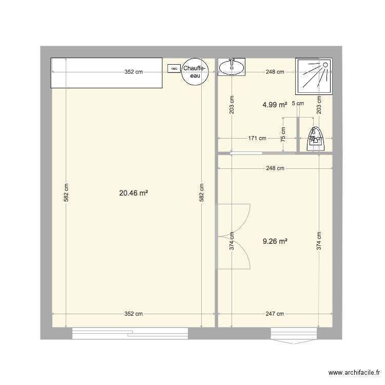 plan rdc. Plan de 0 pièce et 0 m2