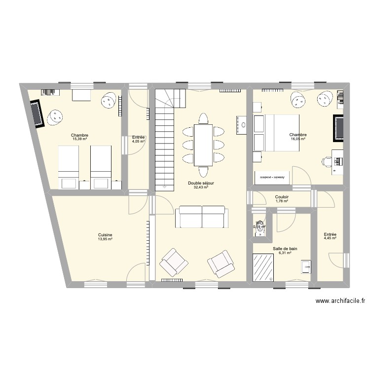 Maison NOLLET. Plan de 0 pièce et 0 m2