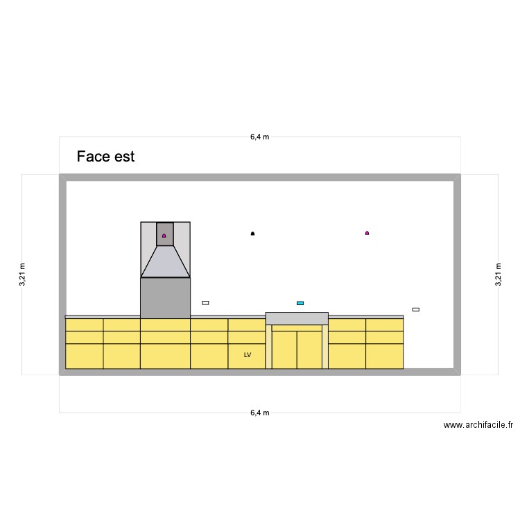 plan cuisine en 60cm sans frigo. Plan de 1 pièce et 19 m2