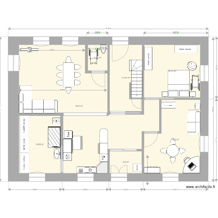 rdc5. Plan de 0 pièce et 0 m2