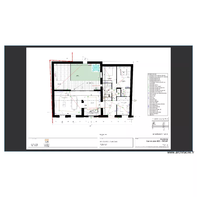 plan &eacute;lectrique st selve v2. Plan de 