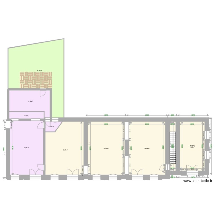 Maison 9 Curie F2 PP. Plan de 10 pièces et 197 m2