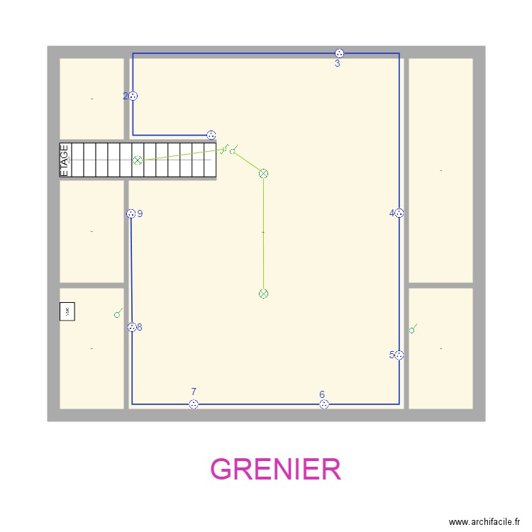 Tom et Julie grenier. Plan de 0 pièce et 0 m2