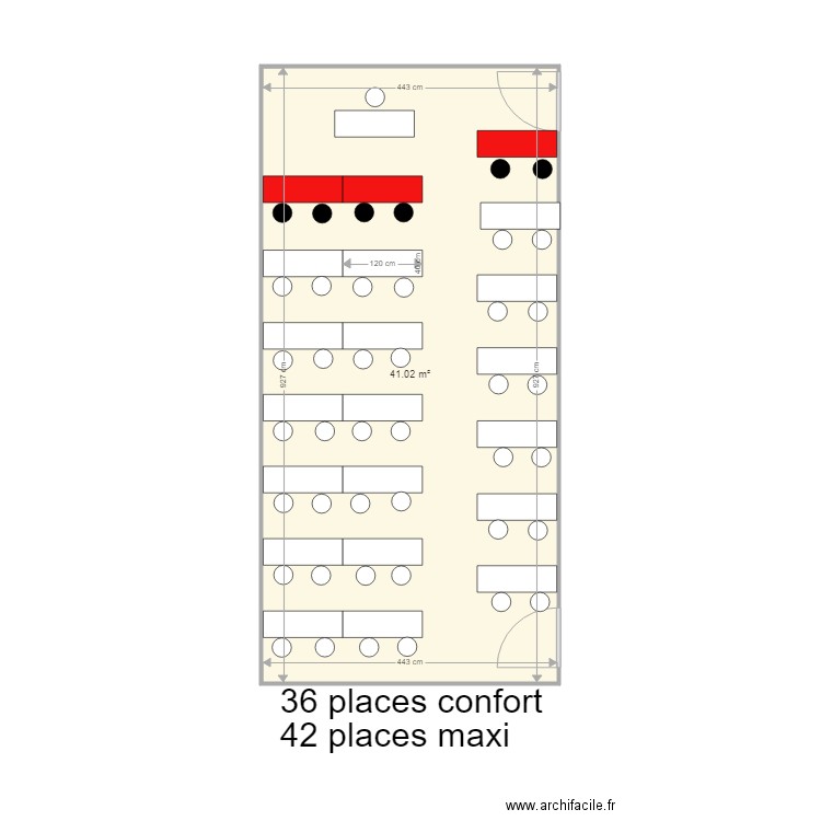 salle 33. Plan de 0 pièce et 0 m2