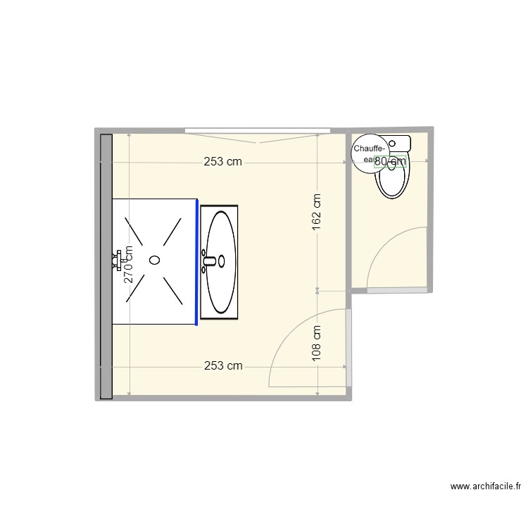 SDB BALMET. Plan de 0 pièce et 0 m2