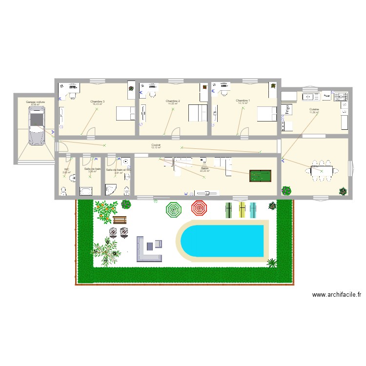 plansamuelgope. Plan de 11 pièces et 126 m2