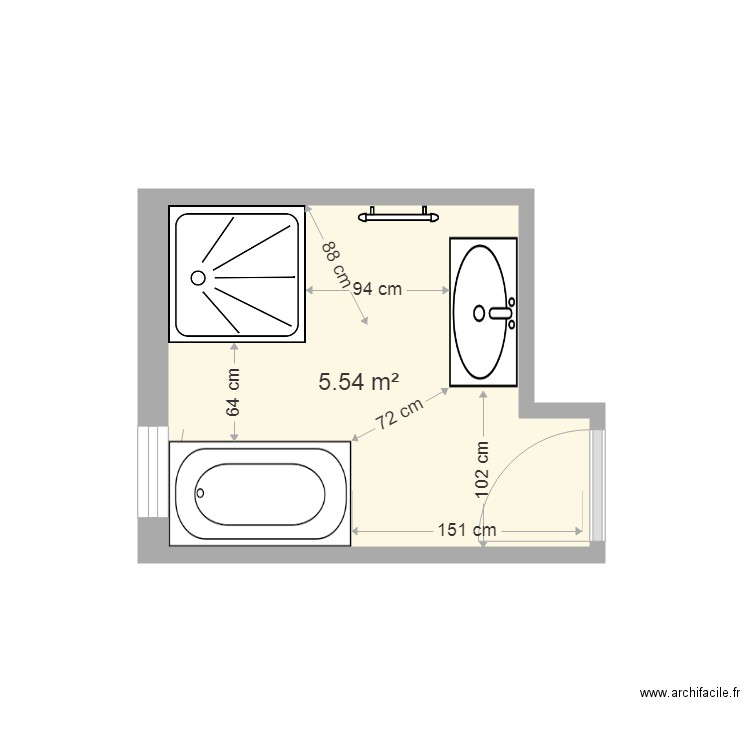 salle de bain 4. Plan de 0 pièce et 0 m2