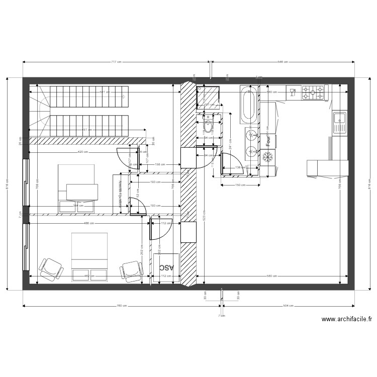 appart 2eme etage 7. Plan de 0 pièce et 0 m2