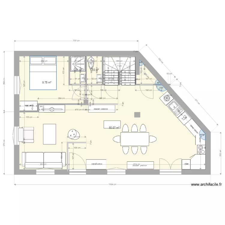RdC option 64. Plan de RdC option 64. Plan de