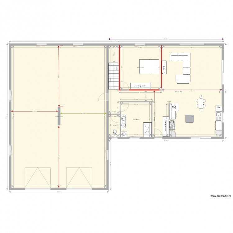 maisonbasemilie21metrescotes. Plan de 0 pièce et 0 m2