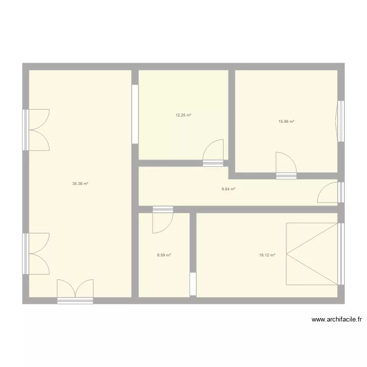 maison. Plan de 