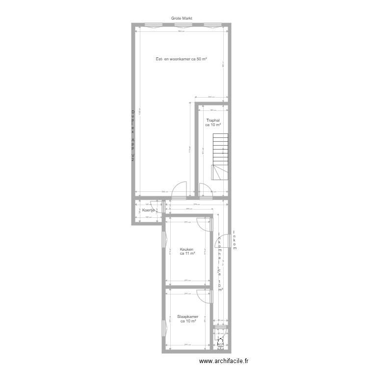 Duplex Grote Markt 21 Lier V2. Plan de 0 pièce et 0 m2