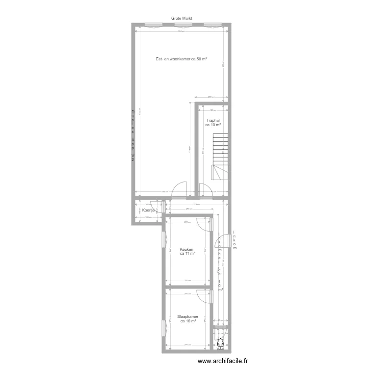 Duplex Grote Markt 21 Lier V2. Plan de Duplex Grote Markt 21 Lier V2. Plan de