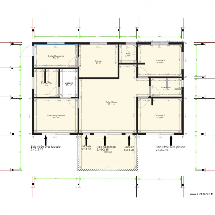 Maison TEHIKI AKA. Plan de 0 pièce et 0 m2